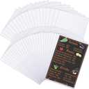 Henoyso 45 Pcs 8.5" x 14" Menu Cover Rigid Print Protectors Clear Heavy Duty Menu Holder Poster Protector Sleeve Hard Plastic Paper Sleeves for Page Sheet Photographs Document Birth Certificate