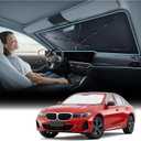 Nmoiss [Vinyl Coating Heat Shield] Windshield Sun Shade Umbrella Custom for BMW 3-4-5-Series, Protect Car from Sun Rays & Heat Damage Keep Cool and Protect Interior