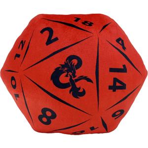 Northwest Dungeons & Dragons D20 Die Cloud Pillow 12"  RPG Plush Stuffed Toy, Geeky Room Decor for Kids & Adults, Gift for D&D Fans