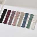 8 Pack Stretchy Bands Compatible with Samsung Galaxy Watch 7 6 5 4 40mm 44mm/Galaxy 5 Pro 45mm/6 4 Classic 46mm 42mm 43mm 47mm/Active 2, 20mm Nylon Elastic Watch Strap Sport Wristbands for Women Men