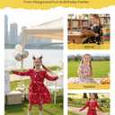 PATPAT Multipack Girl Toddler Dresses Sleeveless Flamingo Striped Toddler Casual Dresses (18-24 Months, Red Christmas)