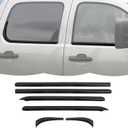 RT-TCZ Window Trim Strip Cover Window Molding Trim Cover Decoration Exterior Accessories for Chevy Avalanche/Suburban/Tahoe/Silverado 2007-2013,for GMC Yukon/Sierra 2007-2013 (Black)