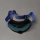 findway Kids Ski Goggles, Kids Snow Snowboard Goggles for Boys Girls Youth OTG (Black Frame Sapphire Blue Lens)