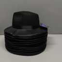 Funny Party Hats Black Fedora Gangster Hat Costume Accessory - Pack of 12