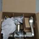 Schlage F51A ACC 619 Accent Door Lever, Keyed Entry Lock, Satin Nickel