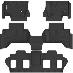 Naibeve Floor Mats for 2024 2025 Lexus GX550 7 Seats-All Weather Custom Fit for Lexus GX550 7 Seats Floor Mats Liners Front & Rear Row Waterproof Interior Accessories