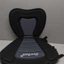 Universal Deluxe Kayak Seat Cushion with Storage Bag for Kayak,Padded Boat,SUP,Canoe,Fishing Boat,Seats with 4 Adjustable Straps (1 Pack Black/Gray)