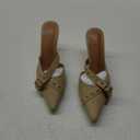 Mostrin Kitten Mules Heels for Women Pointed Closed Toe Heels Vintage Slip on Stiletto Dressy Pumps Shoes, Size 9