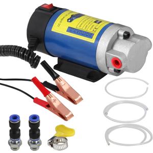 Engine Oil Pump, Portable Electric Self-Priming Motor Oil Pump for Car Motorcycle and Boat Engine Oil Transfer Change Pump 12V 100W