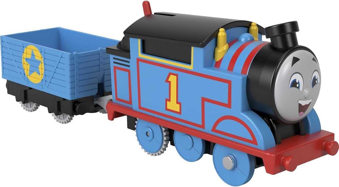 Thomas & Friends Motorized Toy Train Thomas Battery-Powered Engine with Cargo for Pretend Play Preschool Kids Ages 3+ Years