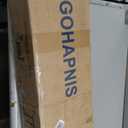 Full Size Bed Frame with Headboard and Footboard,White Metal Platform Bed Frames with LED Lights and USB Charging Station,Heavy Duty Metal Slats,No Box Spring Needed,Sturdy&Noise Free