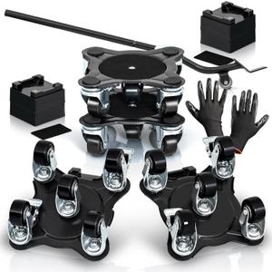 Furniture Movers with Wheels - Set of 4 Heavy Duty Furniture Lifter Tool with 2000 lbs Load Capacity, Easy Sliders Dolly for Moving Appliances, Sofa, Cabinet, and Piano etc (6.36.3IN)