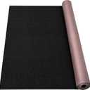 Marine Carpet, 5 FT x 15 FT Black Indoor/Outdoor Rug 0.2" Thick TPE Backed Non-Slip Boat Carpet Roll for Home, Patio, Porch, Deck