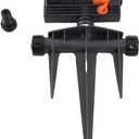Lawn Sprinkler for Yard 16 Hole Automatic Oscillating Sprinkler 4 Spraying Modes Adjustable Water Flow Rate Large Area Coverage Sprinklers Water Sprinkler System for Home Garden