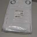 Joydeco Blackout Door Curtain for Doorway Privacy 84 Inches Long, Grommet Closet Curtain for Open Closet, Room Divider for Bedroom Living Room (Greyish White 52Wx84L, 1 Panel)