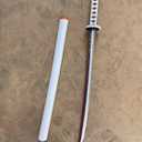 31 Inch Cosplay Anime Sword, Fantasy Foam Samurai Tengen Uzui Blade, Tanjiro Demon Katana for Halloween Short Version