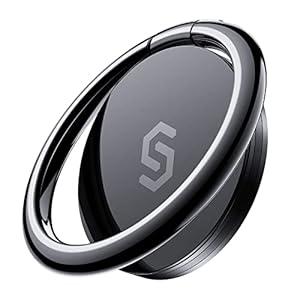 Syncwire Cell Phone Ring Holder Stand, 360 ° Rotation Finger Ring Kickstand Polished Metal Phone Grip Compatible with iPhone, Samsung, LG, Sony