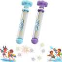 Firework Water Gun, Romantic Fireworks Style Water Spray Toy for Couples, High Pressure Pull-Out Sprinkler Spray Toys for Bathing (Purple and Blue)