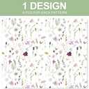 JarThenaAMCS 6 Sheet Wildflower Wrapping Paper -Not Roll- Watercolor Floral Flower Gift Wrap Paper Folded Flat Large Art Papers for DIY Crafts Gift Wrapping, 27.6 x 39.4 Inch