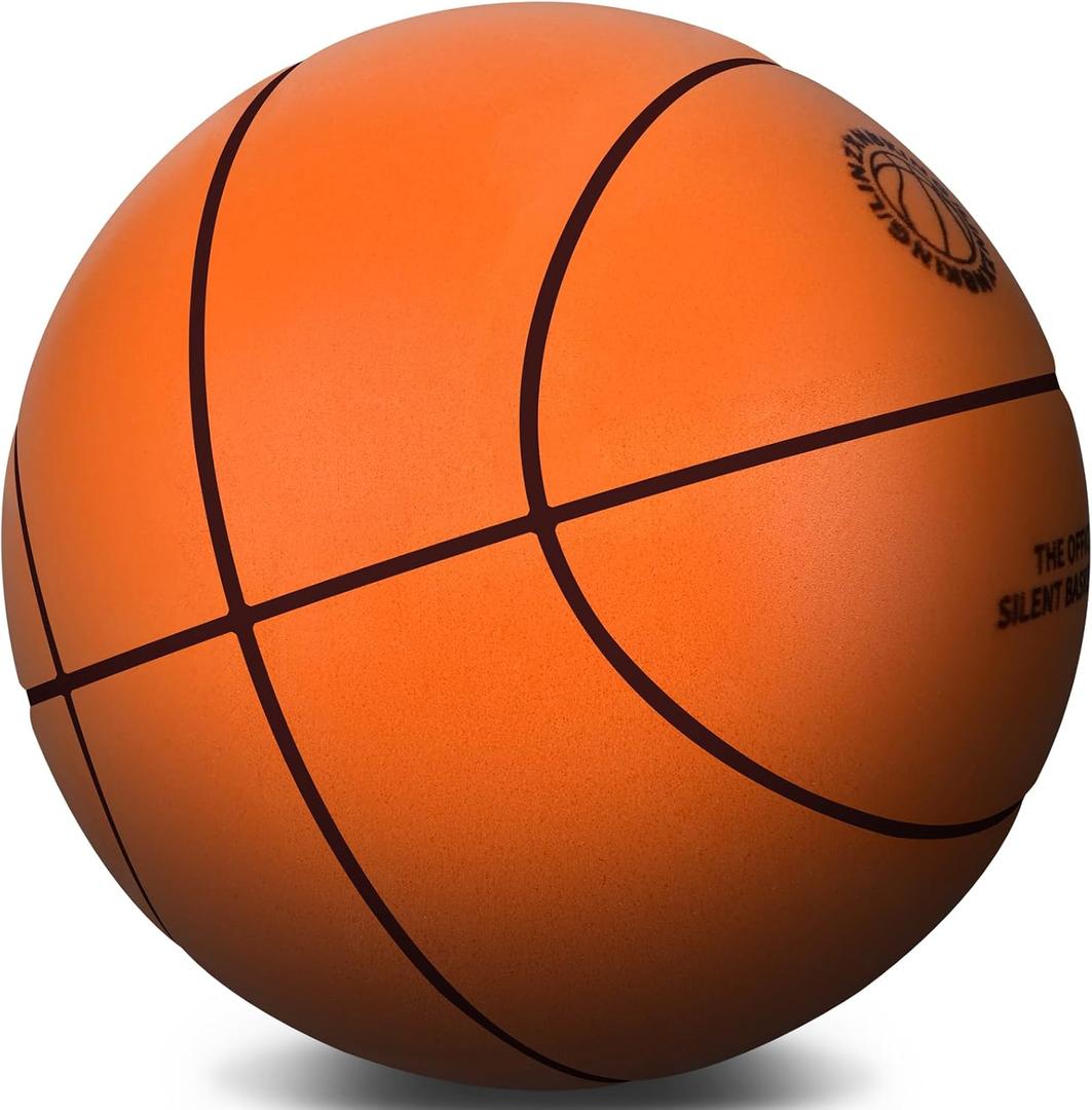 Yhngwumg Official Size 7 (29.5") Silent Basketball High-Density Soft Foam and Low Noise Indoor Training Ball Easy Grip Highly Elastic Practice Ball