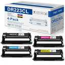 DR223 DR223CL Drum Unit Set 4 Pack Replacement for Brother DR-223 DR-223CL Drum MFC-l3770CDW Drum for MFC-l3710CW MFC-l3750CDW HL-l3270CDW Printer (1Black, 1Cyan, 1Magenta, 1Yellow)