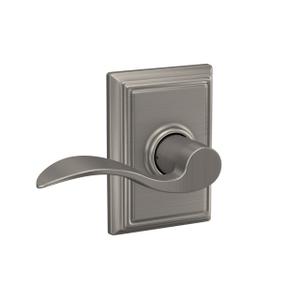 Schlage F10 ACC 622 ADD Accent Door Lever with Addison Trim, Hall & Closet Passage Lock, Matte Black