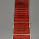 SG Store 100pcs 25x85mm/1x3.35inch Transfer Tamper-Proof Security Void Stickers Evident Security Void Labels with a Barcode Red