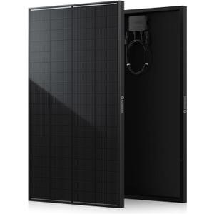200W Solar Panel, N-Type 16BB 12V 200 Watt Solar Panel with 25.6% High Efficiency, IP68 Waterproof & 30-Year Long-Lasting Design, for RV, Van, Marine, Rooftop, Cabin & Off-Grid Power Systems