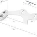 LUXE Bidet NEO 185 Dual Nozzle, SelfCleaning, NonElectric Bidet Attachment for Toilet Seat, Adjustable Water Pressure, Rear & Feminine Wash (White)