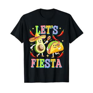 Let's Fiesta Shirt Mexican Men Women Kids Cinco De Mayo T-Shirt M
