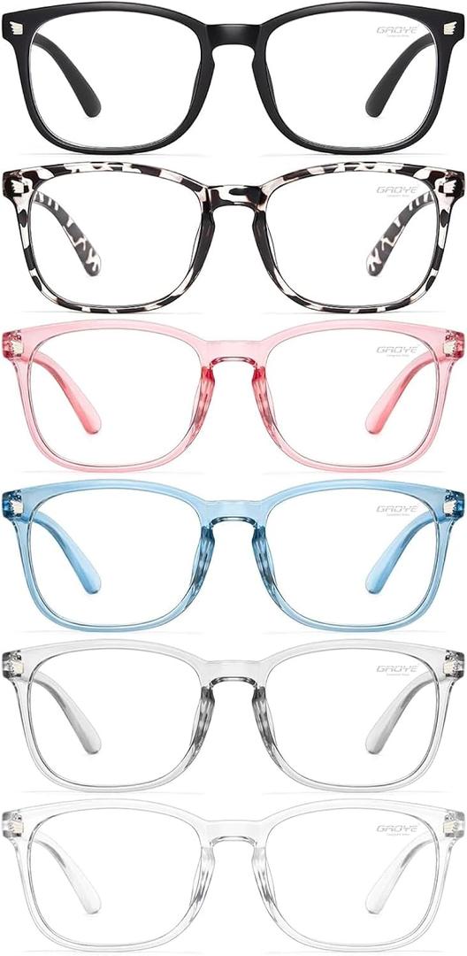 Gaoye Blue Light Glasses for Computer & Gaming - Anti UV Ray Lenses, Scratch-Resistant & Comfort Fit