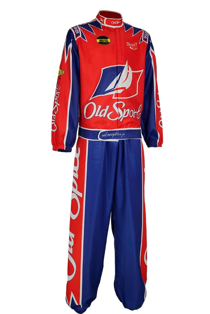 Mens Ricky Bobby Costume Talladega Nights Cosplay Racing Full Outfits Set (X-Large, My20233-4)