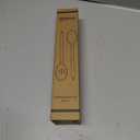 Large Wooden Spoons for Cooking, 2Pack Natural Teak Wood Cooking Spoon Set, Non-Stick Slotted and Corner Spoon, Heat-Resistant Wooden Spatula Spoon for Serving and Mixing