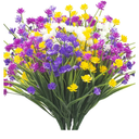8 Bundles Artificial Daffodil Outdoors Flowers (Mix-Daffodil)