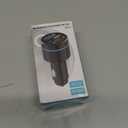 FM Transmitter for Car Bluetooth 5.3, [All-Metal] PD 30W & QC3.0 18W Fast Car Charger, Wireless FM Radio Car Kit Bluetooth Car Adapter, Noise Cancelling Hands-Free Call, Blue Light - Black