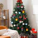 2 x Shellwei 24 Pack Christmas Cartoon Ornament Wooden Inspired Cartoon Hanging Xmas Party Tree Ornament Western Cowboy Christmas Supplies for Crafts Holiday Decor