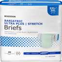 McKesson Ultra Plus Stretch Briefs, [20 Count], XXL/3XL, 58-77 in. Incontinence Adult Diapers, Heavy Absorbency, Unisex, Disposable, Elastic Leg Gathers and Contoured Fit for Men and Women