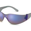 Gateway Safety 469M UL-Certified StarLite Safety Glasses, Blue Mirror Lens, Gray Temple, 1-Pack