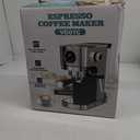 VEGETA Espresso Machine 20 Bar, Small Coffee Maker with 40oz Removable Water Tank, Stainless Steel Espresso Machine with Steam Milk Frother, Latte & Cappuccino Machine for Home, Silver