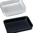 Grease Catch Pan for Weber Spirit and Genesis II Grills - Compatible with e-210, e-220, e-310, e-320, e-330, e-315, e-325, e-335 - Includes Disposable Drip Liners