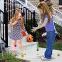 ArtCreativity Halloween Glow in the Dark Bouncing Balls, Bulk Pack of 72, 6 Halloween Theme Designs, 1.25 Inch High-Bounce Balls for Kids, Trick or Treat Giveaways, Party Favors and Goodie Bag Fillers