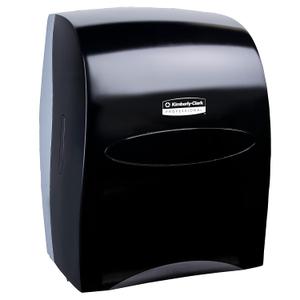 Kimberly-Clark Professional Sanitouch Manual Hard Roll Towel Dispenser (09996), Black, for Hard Roll Towels with a 1.75" core, 12.63" x 16.13" x 10.2" (Qty 1)
