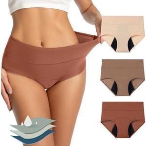 Mordlanka Period Underwear for Women Breathable Menstrual Leakproof Panties, Size: M