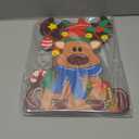 GlikCeil 3 Pcs Reindeer Christmas Tabletop Decorations Wooden Reindeer Shelf Decor Christmas Tiered Tray Rustic Farmhouse Xmas Standing Tabletop Elk Decor for Home Shelf Cabinet Table