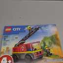 LEGO City Fire Ladder Truck Toddler Toy - Fire Truck Toy with 2 Firefighter Minifigures, Digital Guide for Boys and Girls, Ages 4+ - Learning, Educational Toy for Preschool - 60463