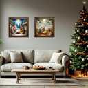 4 Pack Jesus Nativity Diamond Painting Kits for Beginners, 5D Christmas Crystal Diamond Art for Adults, DIY Drill Diamond Dot Special Shape Rhinestones Gem paintings, Home Wall Decor 11.8X11.8 Inch