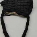 Quilted Puffer Tote Bag Purse Puffy Crossbody Shoulder Bag,Lightweight Nylon Hobo Bag Puffer Carryall Bag for Women Girl (Medium, Black)
