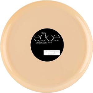 PLASTICPRO [20 Pack 6.3 Plastic Party Plates Edge Collection Beige Premium heavyweight Elegant Disposable Tableware Dishes Beige