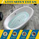 1.5" Tub Drain Extractor with 1inch Socket, Remove The Old, Broken, Stubborn, Rusted Drain Tub Bathtub Stopper, Strong Grab Plumbing Tools with Solid Storage Case