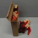 Aoriher 8 Pcs Christmas Stuffed Dog 5.5 Inch Christmas Puppy Mini Stuffed Puppy with Santa Hat Small Dog with Red Scarf Xmas Animal for Party Favor Gift